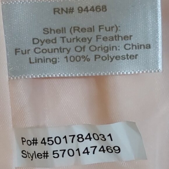 💥SHOWSTOPPER💥Genuine Ostrich Feather Jacket in Light Pink - Picture 16 of 16